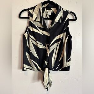 Tommy Bahamas 100% silk sleeveless blouse size M